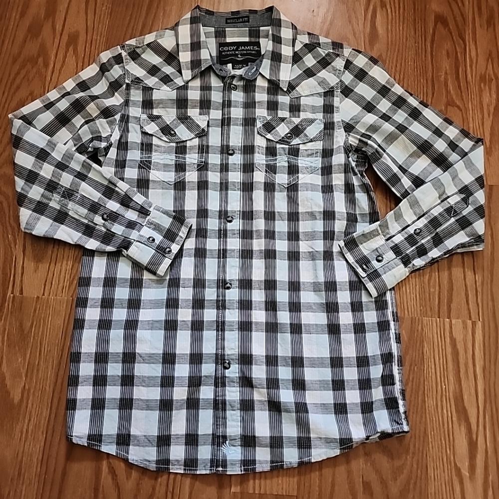 Kids Cody James‎ Snap Up Long Sleeve Shirt Med Western Cowboy